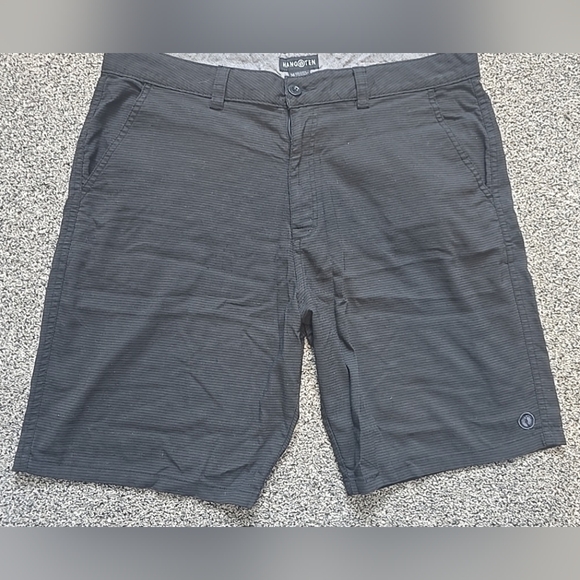 Hang Ten Other - Hang Ten Chino shorts lightweight hybrid walkshorts Mens 38 Black